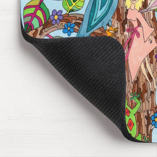 Springtime-boom van het leven muismat (Hoek)