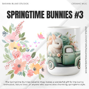 'Springtime Bunnies' Keramische Mok
