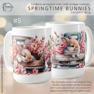 'Springtime Bunnies' Keramische Mok