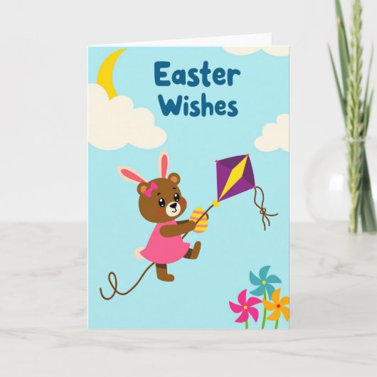 Springtime Bunny Easter Card Kaart (Voorkant)