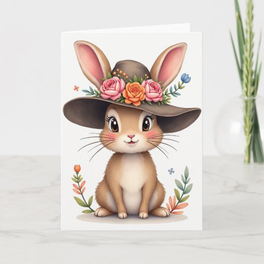 Springtime Bunny Friend Card Kaart (Voorkant)