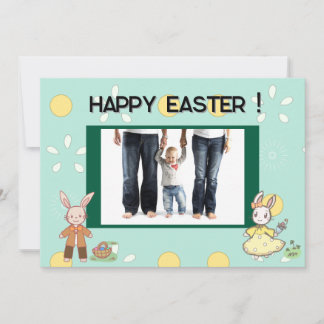 Springtime Bunny Joy Card Feestdagenkaart