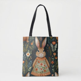 Springtime Bunny Magic Canvas tas