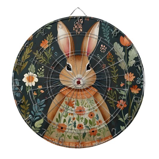 Springtime Bunny Magic Dart Board Dartbord (Voorkant)