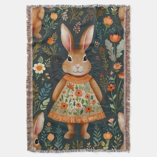Springtime Bunny Magic Deken (Voorkant Verticaal)