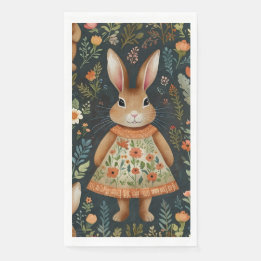 Springtime Bunny Magic Gastenhanddoeken Servet