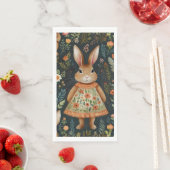 Springtime Bunny Magic Gastenhanddoeken Servet (Insitu)