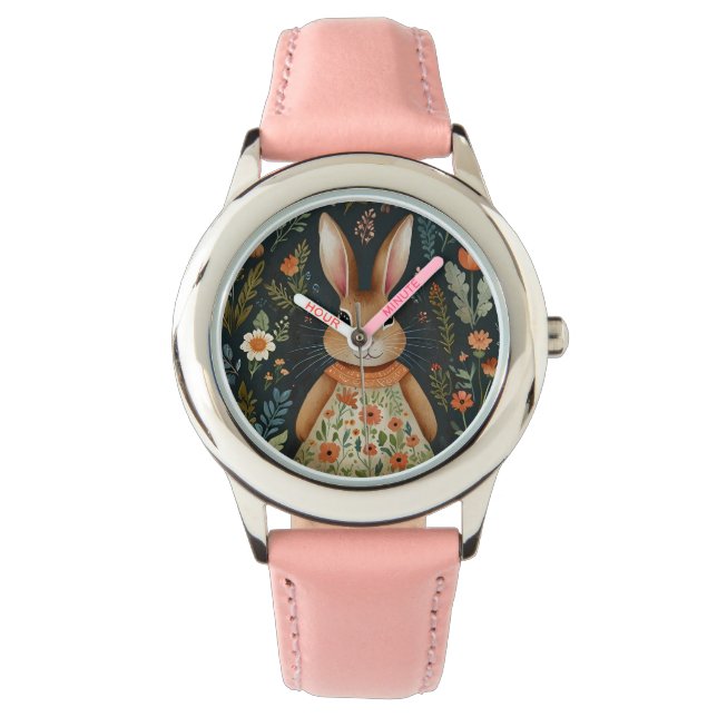 Springtime Bunny Magic Watch Horloge (Voorkant)