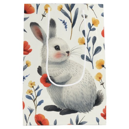 Springtime Bunny Medium Cadeauzakje (Achterkant)