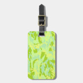 SpringTime Camo Pattern Bagagelabel (Voorkant verticaal)