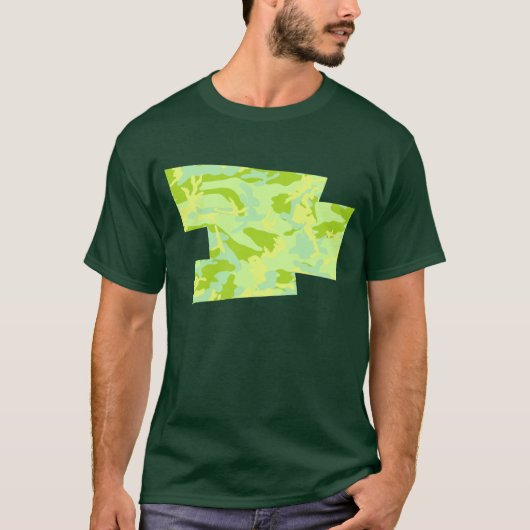 SpringTime Camo Pattern Blown Pixel T-shirt (Voorkant)
