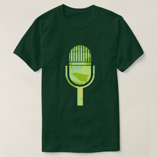 SpringTime Camo Pattern  Mic T-shirt (Design voorkant)