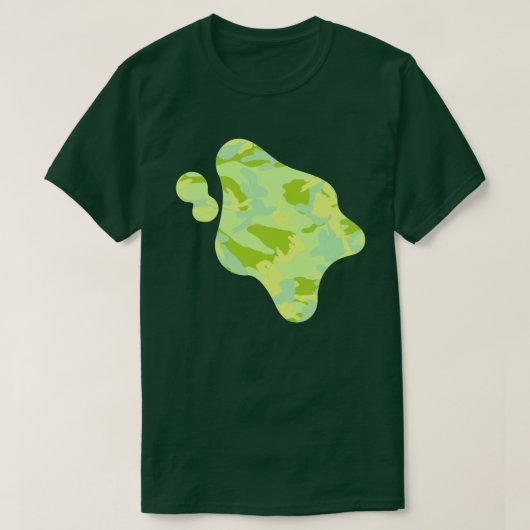 SpringTime Camo Pattern Paint Splat T-shirt (Design voorkant)