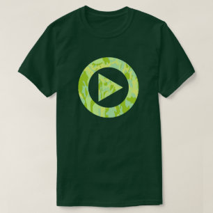 SpringTime Camo Pattern Press Play T-shirt