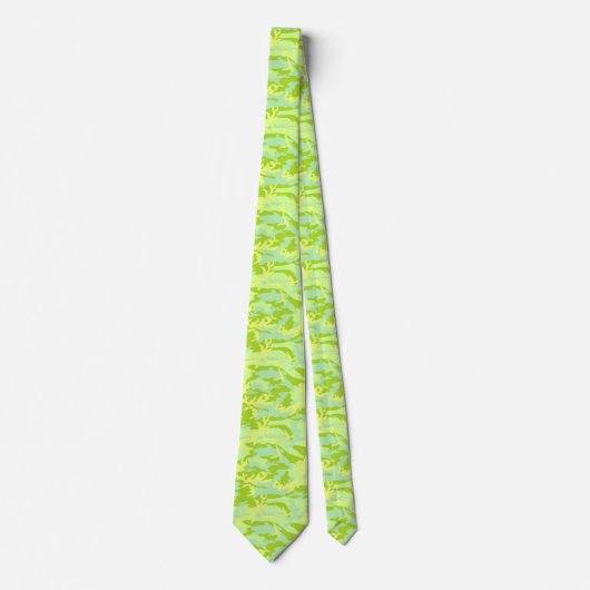 SpringTime Camo Pattern Stropdas (Voorkant)