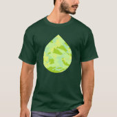 SpringTime Camo Pattern Teardrop T-shirt (Voorkant)