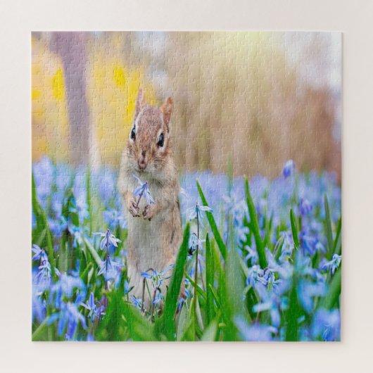 Springtime Chipmunk Legpuzzel (Verticaal)