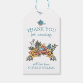 Springtime Dank u wel Baby shower Favor Cadeaulabel (Voorkant)