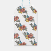 Springtime Dank u wel Baby shower Favor Cadeaulabel (Achterkant)