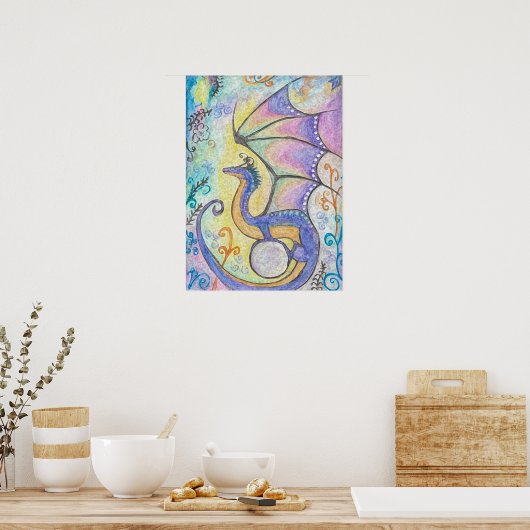 Springtime Dragon Poster (Keuken)