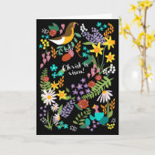 Springtime Easter Kaart (Gele Bloem)