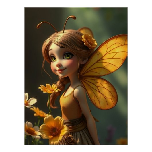 Springtime Fairy Art Perfect Poster (Voorkant)