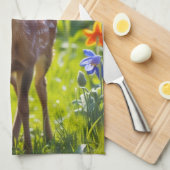 Springtime Fawn Theedoek (Quarter Fold)