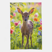 Springtime Fawn Theedoek (Verticaal)