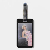 Springtime Flapper Bagagelabel (Achterkant verticaal)