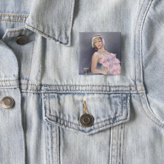 Springtime Flapper Button (In situ)