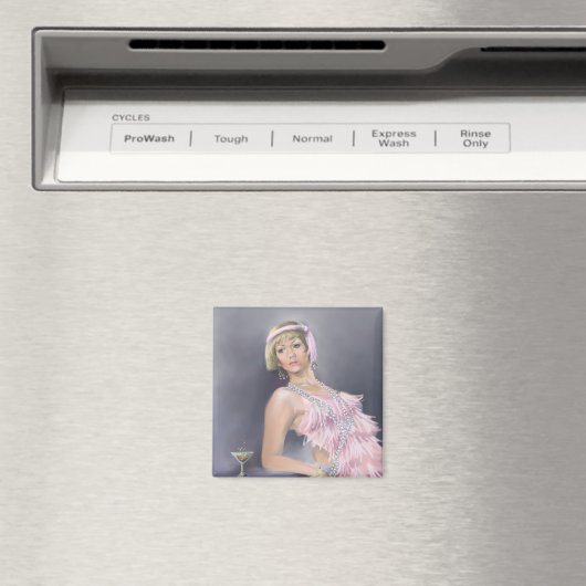 Springtime Flapper Magnet Magneet (Insitu (Vaatwasser))