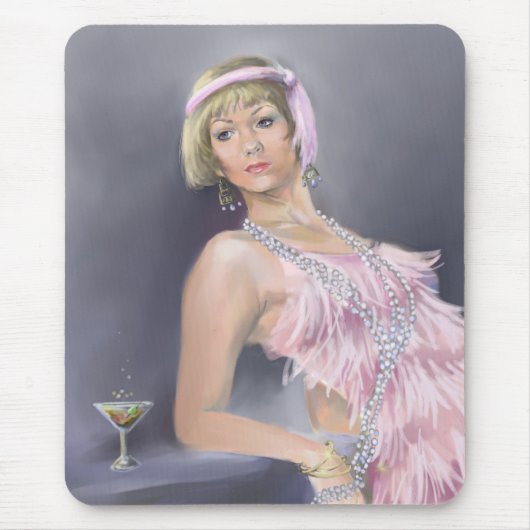 Springtime Flapper Mousepad Muismat (Voorkant)