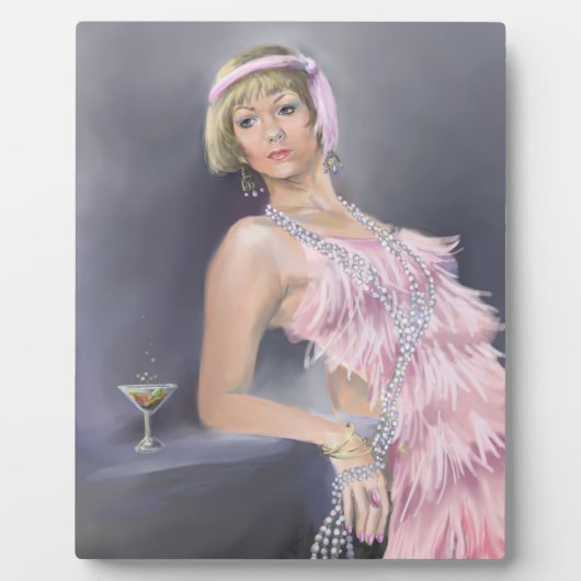 Springtime Flapper Plaque Fotoplaat (Voorkant)