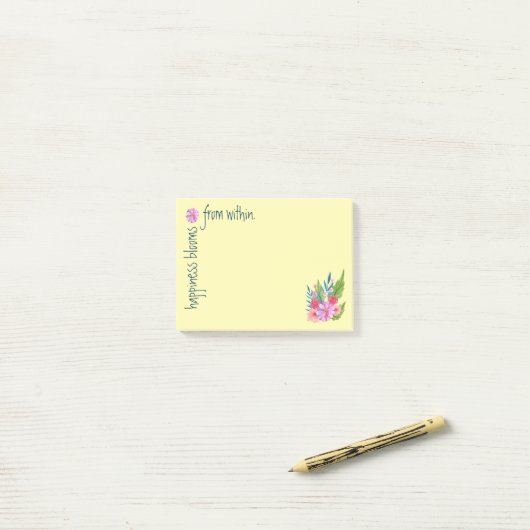 Springtime Floral Post-it® Notes (Op bureau)