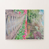Springtime Flowers Along Stone Walkway Legpuzzel (Horizontaal)
