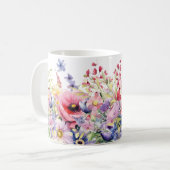 Springtime Flowers Voeg Naam Gift Coffee Koffiemok (Voorkant links)