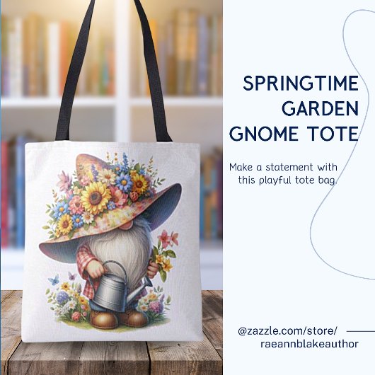 Springtime Garden Gnome Tas