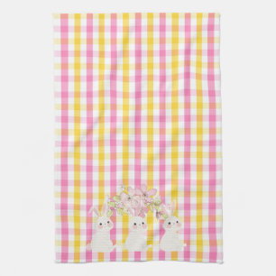 Springtime Gingham Keukenhanddoeken