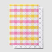 Springtime Gingham Vellum Uitnodigingen (Offset (Uitnodiging))
