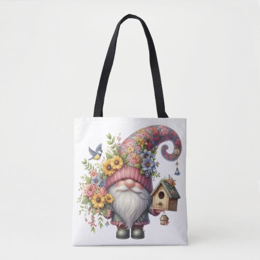 Springtime Gnome Canvas tas (Voorkant)