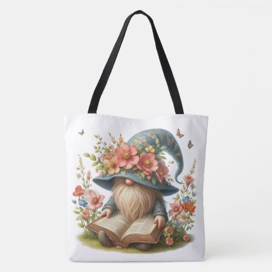 Springtime Gnome Lezen Tas (Achterkant)