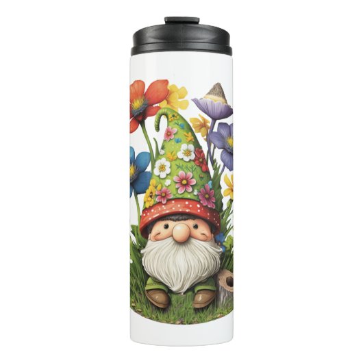 Springtime Gnome Premium Thermosbeker (Voorkant)