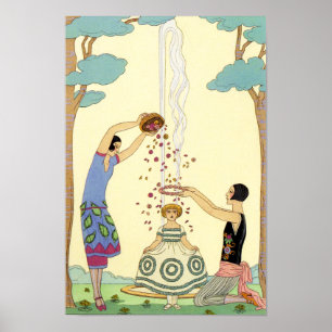 Springtime in het Franse Art Deco-Poster Poster