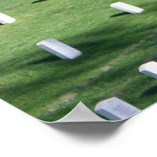 Springtime in het nationaal kerkhof van Arlington Poster (Hoek)