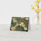 Springtime Lily Pads Opmerking Kaart (Gele Bloem)