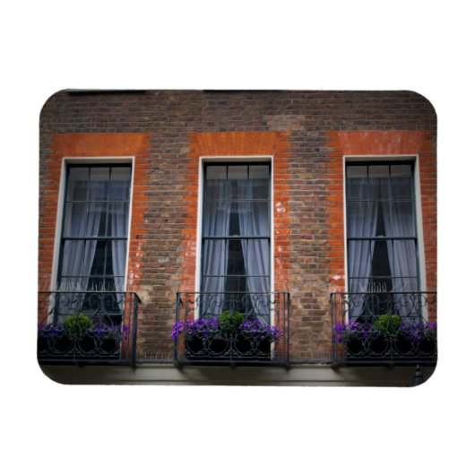 Springtime London Lavender Window Boxes - Magnet Magneet (Horizontaal)