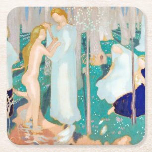 Springtime, Maurice Denis Vierkante Kartonnen Onderzetter
