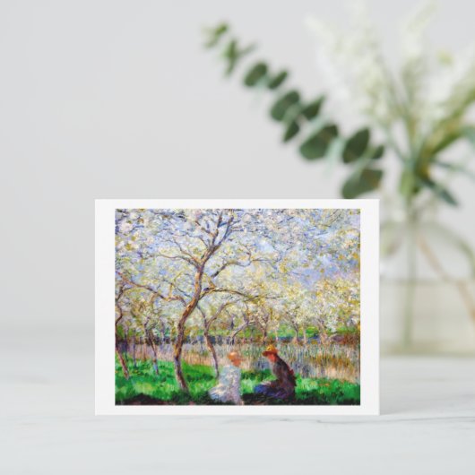 Springtime, Monet Briefkaart (Staand voorkant)