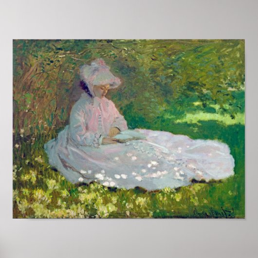 Springtime, Monet Poster (Voorkant)