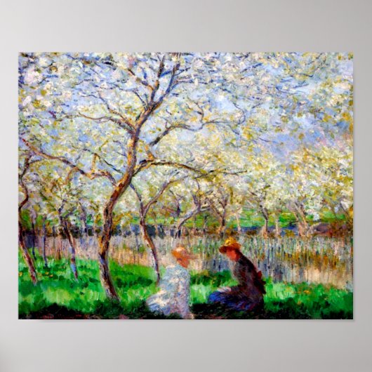 Springtime, Monet Poster (Voorkant)